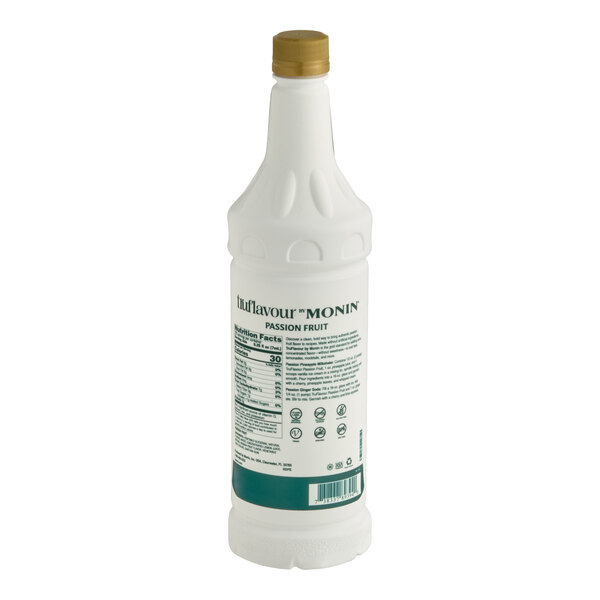 TruFlavour by Monin Unsweetened Passion Fruit Flavor Concentrate 1 Liter
