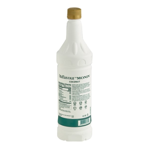 TruFlavour by Monin Unsweetened Coconut Flavor Concentrate 1 Liter