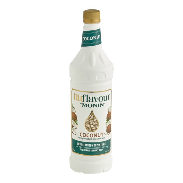 TruFlavour by Monin Unsweetened Coconut Flavor Concentrate 1 Liter