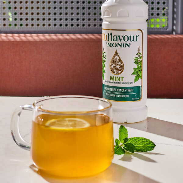 TruFlavour by Monin Unsweetened Mint Flavor Concentrate 1 Liter