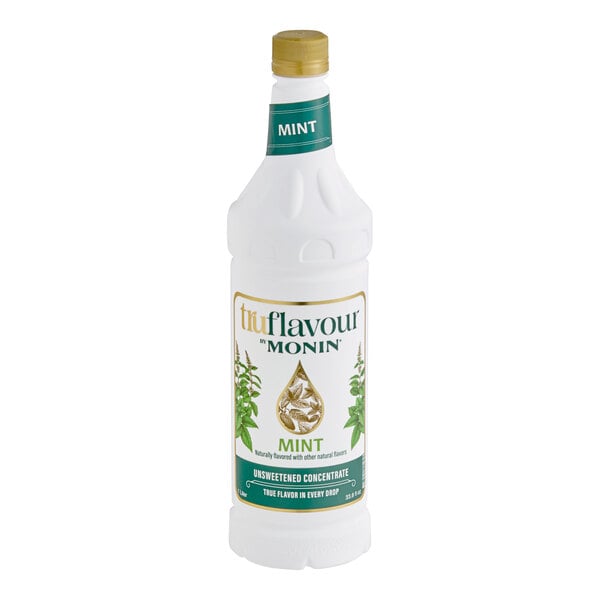 TruFlavour by Monin Unsweetened Mint Flavor Concentrate 1 Liter