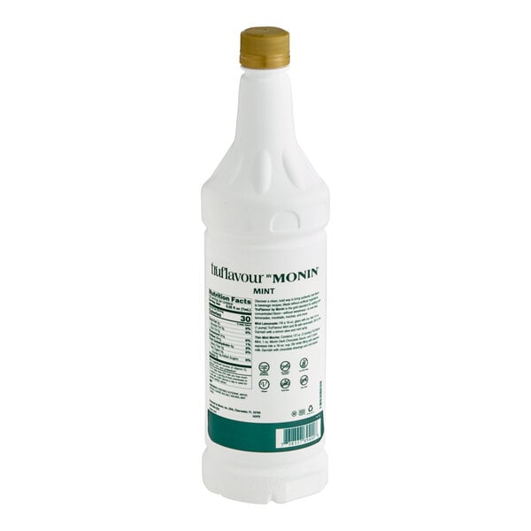 TruFlavour by Monin Unsweetened Mint Flavor Concentrate 1 Liter