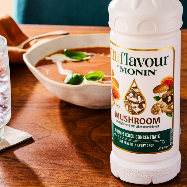 TruFlavour by Monin Unsweetened Mushroom Culinary Flavor Concentrate 1 Liter