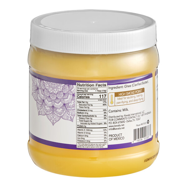 Kevala Ghee Clarified Butter 2 lb. - 12/Case