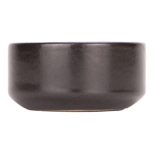 Maria Portugal Terracota Harmony by Arc Cardinal 1.5 oz. Matte Black Round Stoneware Ramekin - 6/Case