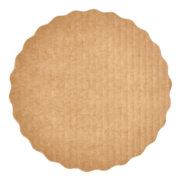 Enjay 8" Gold Laminated Corrugated Cake Circle - 200/Case