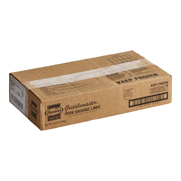 Hormel Griddlemaster Raw Skin-On Pork Sausage Links 1 oz. - 159/Case