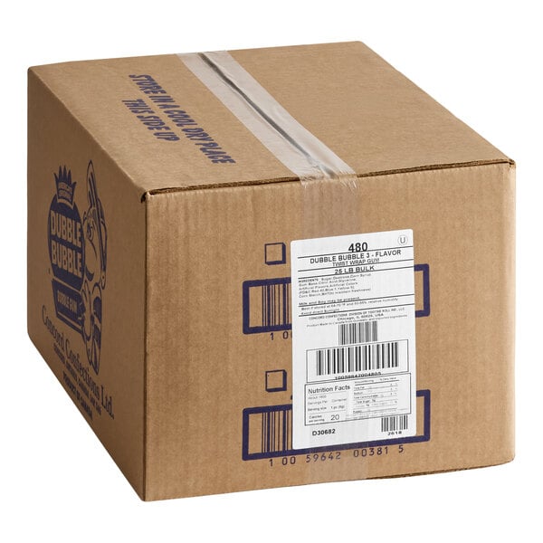 Dubble Bubble 3-Flavor Bubble Gum 25 lb.