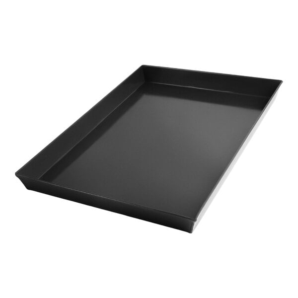 Chicago Metallic 18" x 12" x 1 1/2" BAKALON Pre-Seasoned Aluminum Sicilian Style Pizza Pan 97046
