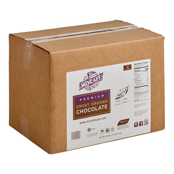 MOCAFE Premium Sweet Ground Chocolate Mix Powder 30 lb.