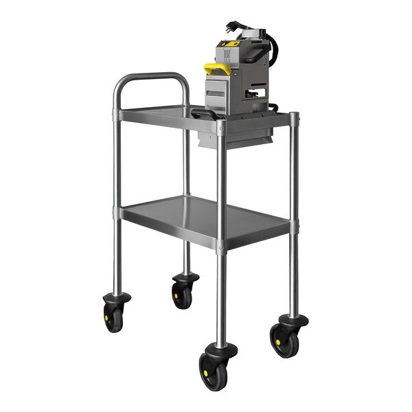 Vito Fryfilter VITO CART 26 3/8" x 17" x 40 1/2" Stainless Steel Transport Cart with 4 Casters for VITO VL, VITO VM, and VITO VS