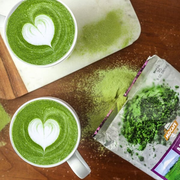 MOCAFE Matcha Green Tea Latte Mix Powder 3 lb. - 4/Case