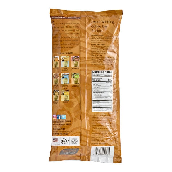 MOCAFE Toffee Coffee Frappe Mix Powder 3 lb.
