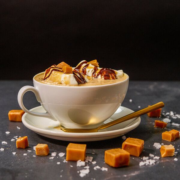 MOCAFE Salted Caramel Frappe Mix Powder 3 lb. - 4/Case