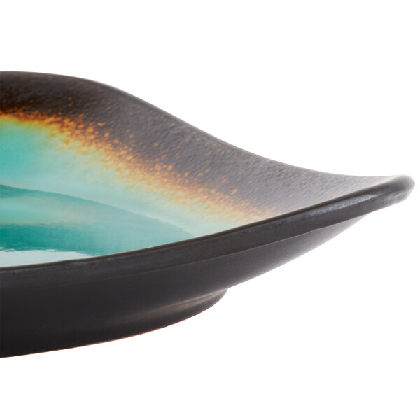 Libbey Hakone 9" Square Stoneware Plate with Square Detailing - Sample