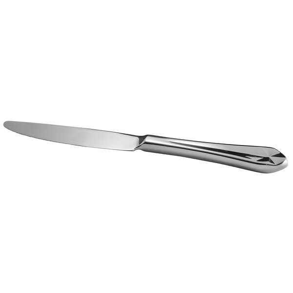 Reserve by Libbey Audrey 9 1/4" 18/10 Stainless Steel Extra Heavy Weight Dinner Knife - Sample