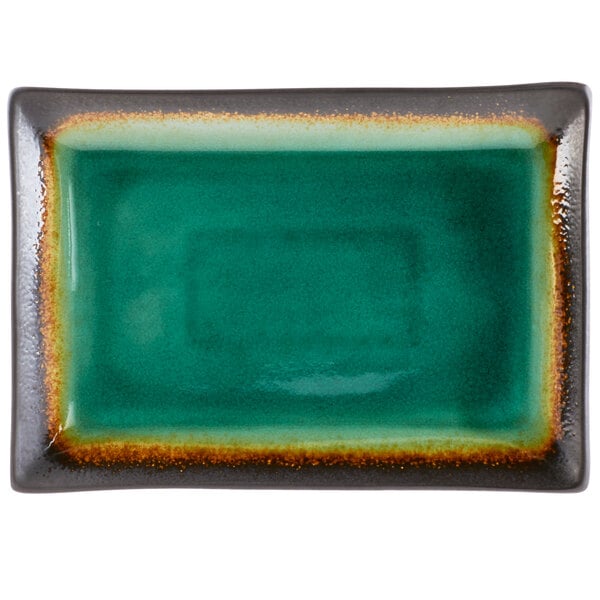 Libbey Hakone 13 1/2" x 9 1/4" Stoneware Platter - Sample