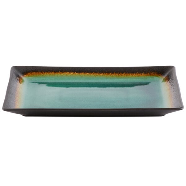 Libbey Hakone 13 1/2" x 9 1/4" Stoneware Platter - Sample
