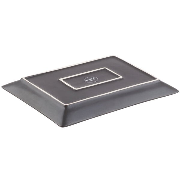 Libbey Hakone 13 1/2" x 9 1/4" Stoneware Platter - Sample