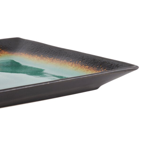 Libbey Hakone 13 1/2" x 9 1/4" Stoneware Platter - Sample