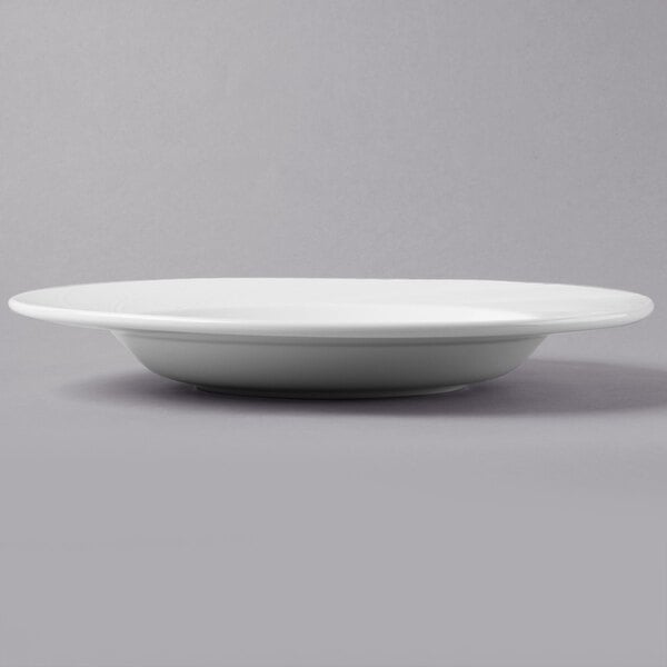 Libbey Basics Orbis 20 oz. Bright White Porcelain Pasta Bowl - Sample