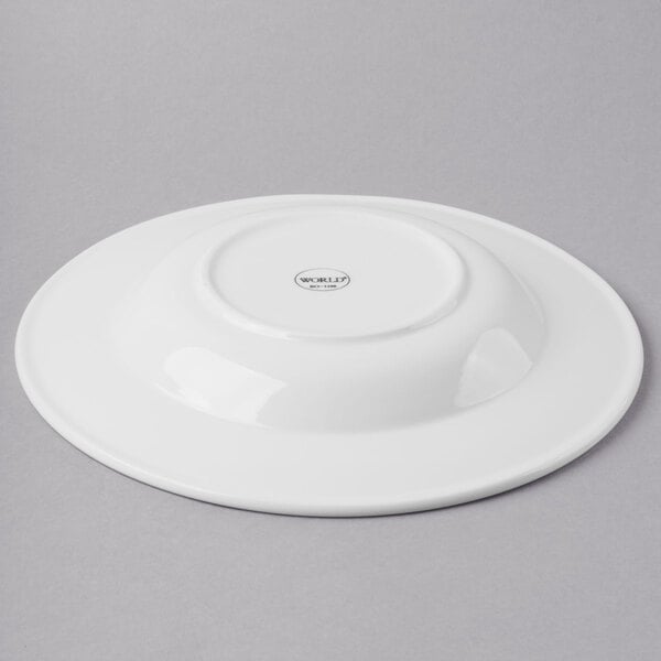 Libbey Basics Orbis 20 oz. Bright White Porcelain Pasta Bowl - Sample