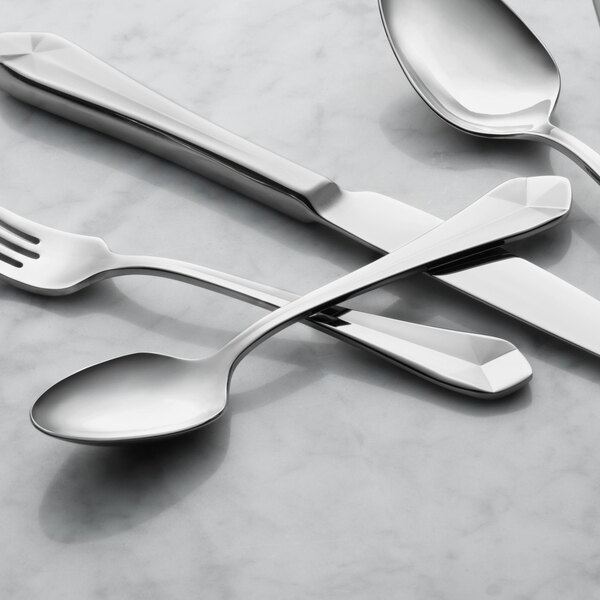 Reserve by Libbey Audrey 6 7/8" 18/10 Stainless Steel Extra Heavy Weight Teaspoon - Sample