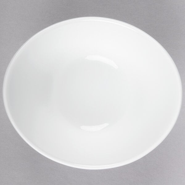 Libbey Chef's Selection 16 oz. Aluma White Porcelain Infinity Bowl - Sample