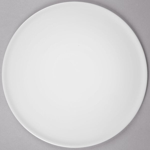 Libbey Chef's Selection 10 1/2" Aluma White Porcelain Round Tray - Sample