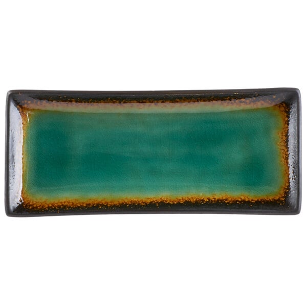 Libbey Hakone 11 1/2" x 5" Stoneware Platter - Sample