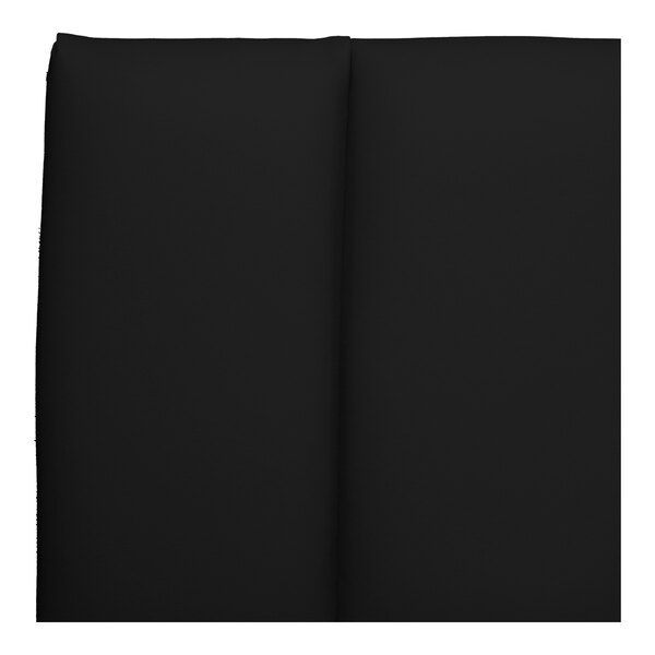 QA Group UrbanPanel 48" x 18" Ebony Elongated Slanted Waterfall Channeled Upholstered Bench Seat Panel