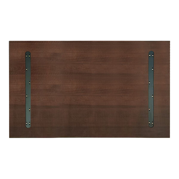 American Tables & Seating 30" x 48" Rectangular Dark Walnut Beechwood Table Top