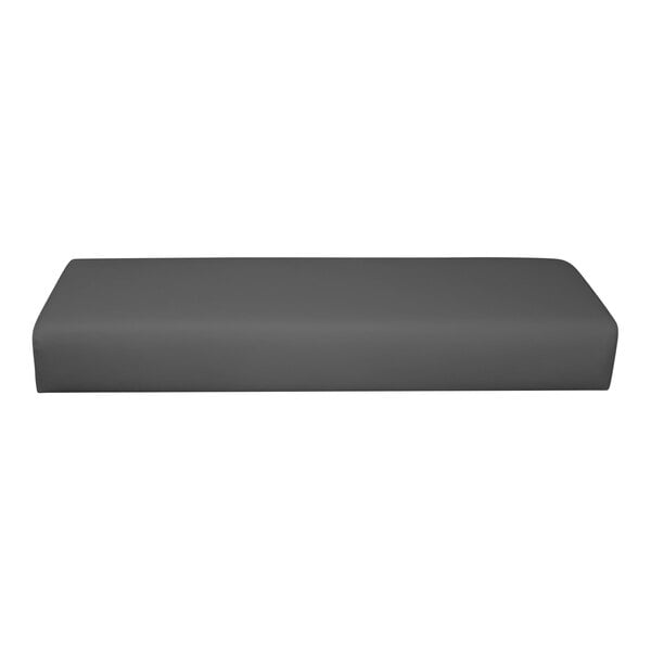 QA Group UrbanPanel 36" x 18" Graphite Waterfall Plain Upholstered Bench Seat Panel
