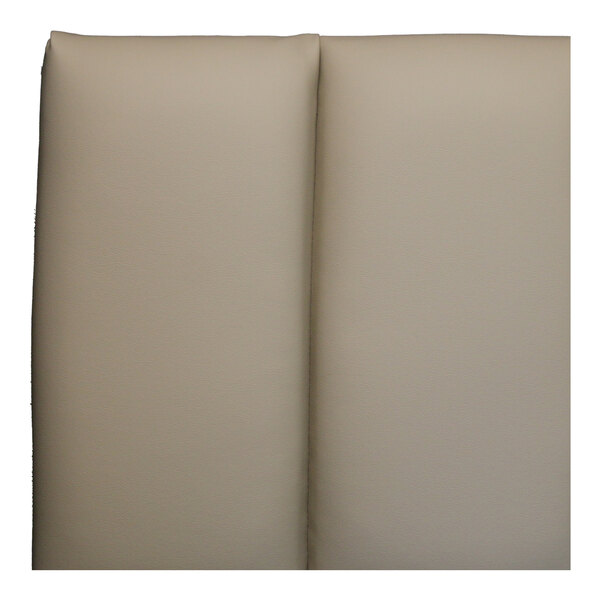 QA Group UrbanPanel 36" x 22" Fawn Elongated Slanted Waterfall Channeled Upholstered Bench Seat Panel