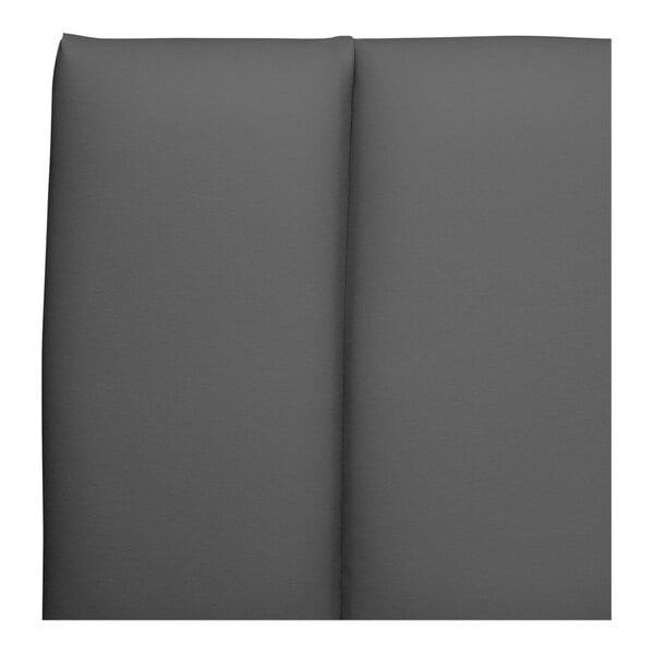 QA Group UrbanPanel 36" x 18" Graphite Waterfall Channeled Upholstered Bench Seat Panel