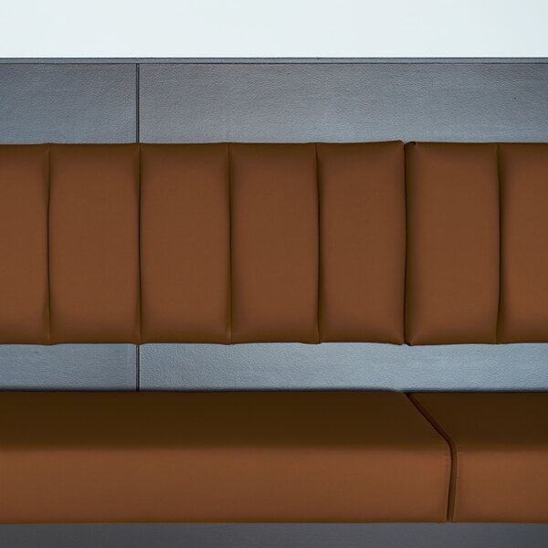 QA Group UrbanPanel 48" x 18" Cafe Straight Channeled Upholstered Bench Back Panel
