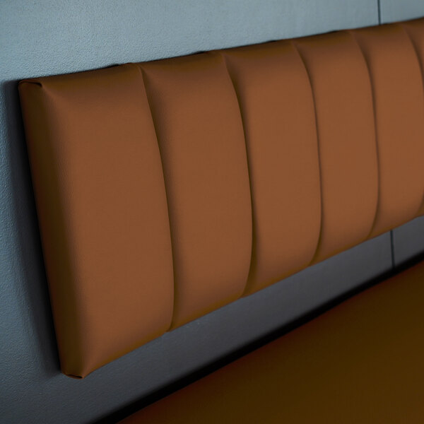 QA Group UrbanPanel 48" x 18" Cafe Straight Channeled Upholstered Bench Back Panel