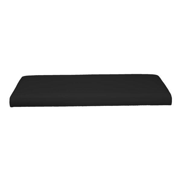 QA Group UrbanPanel 48" x 22" Ebony Straight Plain Upholstered Bench Seat Panel