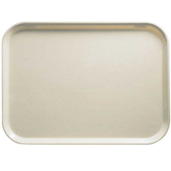 A white rectangular fiberglass Cambro tray.