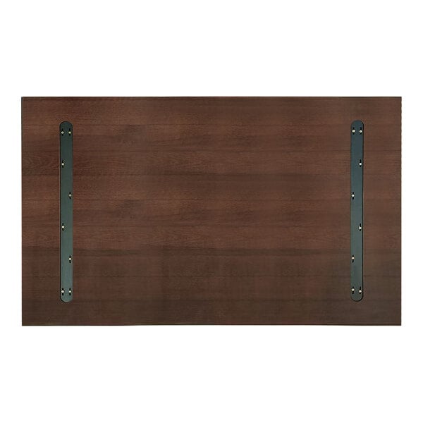 American Tables & Seating 30" x 72" Rectangular Dark Walnut Beechwood Table Top