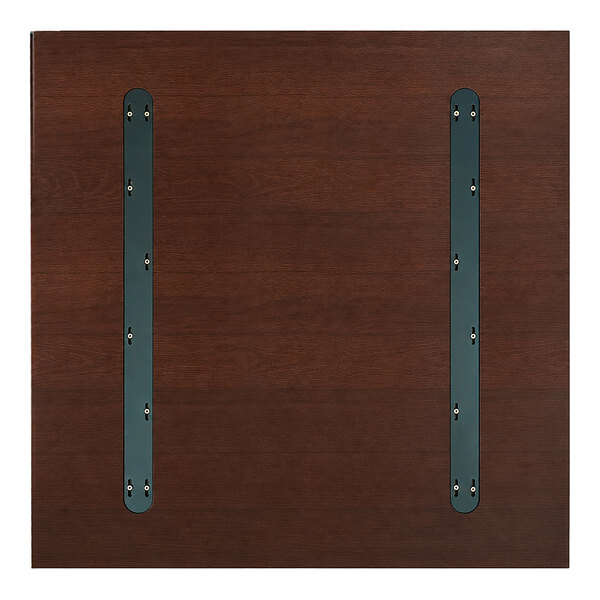 American Tables & Seating 30" x 30" Square Dark Walnut Beechwood Table Top