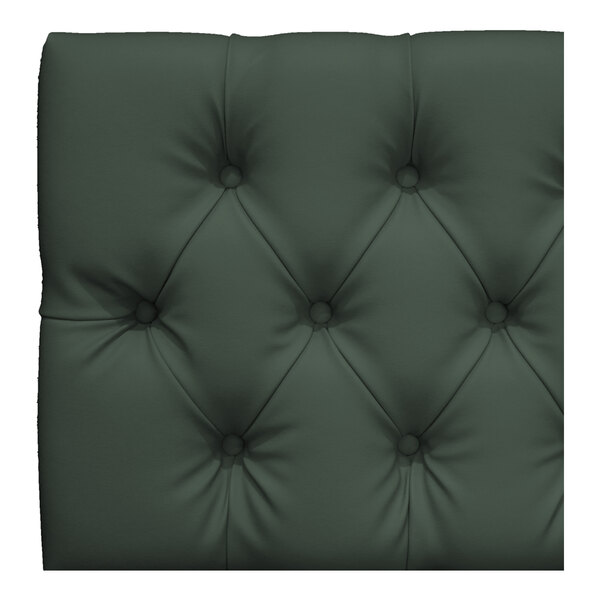QA Group UrbanPanel 48" x 18" Evergreen Straight Diamond Tufted Upholstered Bench Back Panel