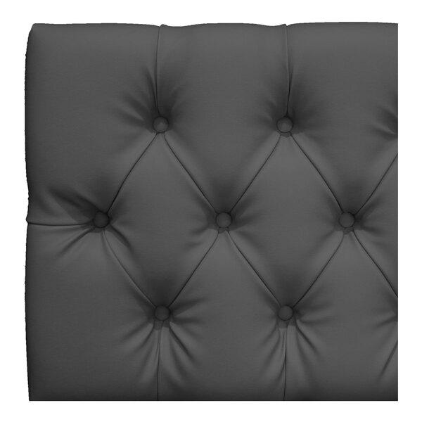QA Group UrbanPanel 48" x 18" Graphite Straight Diamond Tufted Upholstered Bench Back Panel