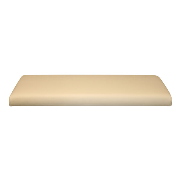 QA Group UrbanPanel 36" x 18" Fawn Straight Plain Upholstered Bench Seat Panel
