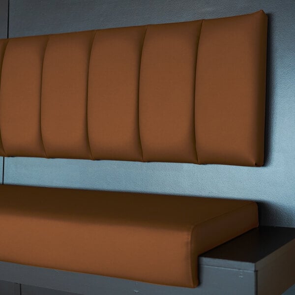 QA Group UrbanPanel 48" x 18" Cafe Waterfall Plain Upholstered Bench Seat Panel
