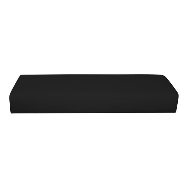 QA Group UrbanPanel 36" x 18" Ebony Waterfall Plain Upholstered Bench Seat Panel