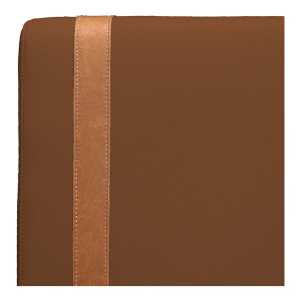 QA Group UrbanPanel 48" x 18" Cafe Over-The-Top Upholstered Bench Back Panel with Sewn-In Straps