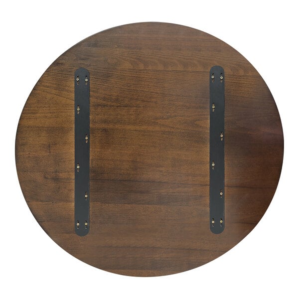 American Tables & Seating 42" Round Dark Walnut Beechwood Table Top
