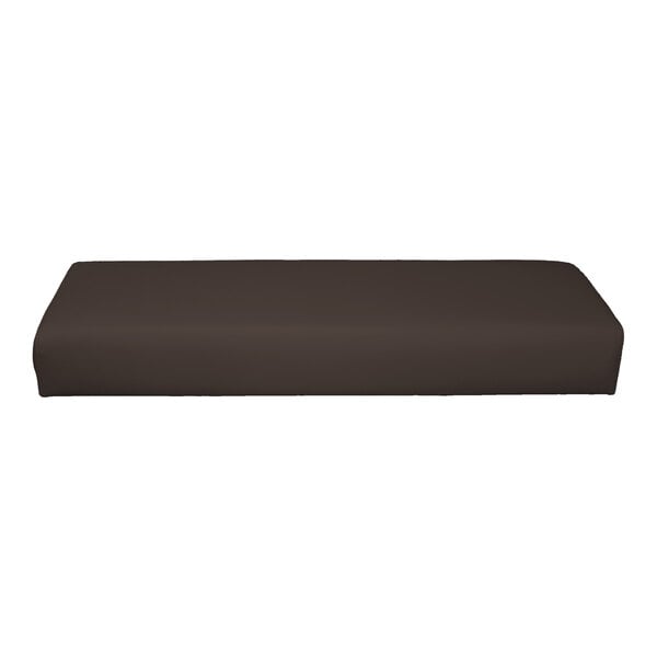 QA Group UrbanPanel 48" x 22" Fudge Waterfall Plain Upholstered Bench Seat Panel