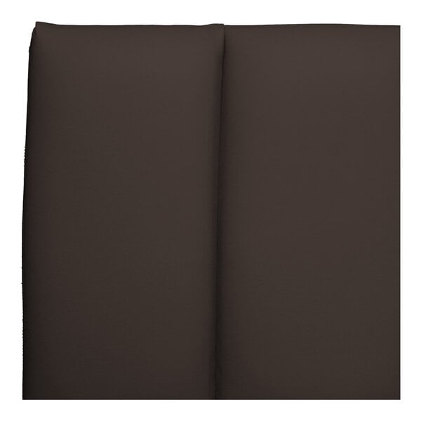 QA Group UrbanPanel 36" x 22" Fudge Waterfall Channeled Upholstered Bench Seat Panel
